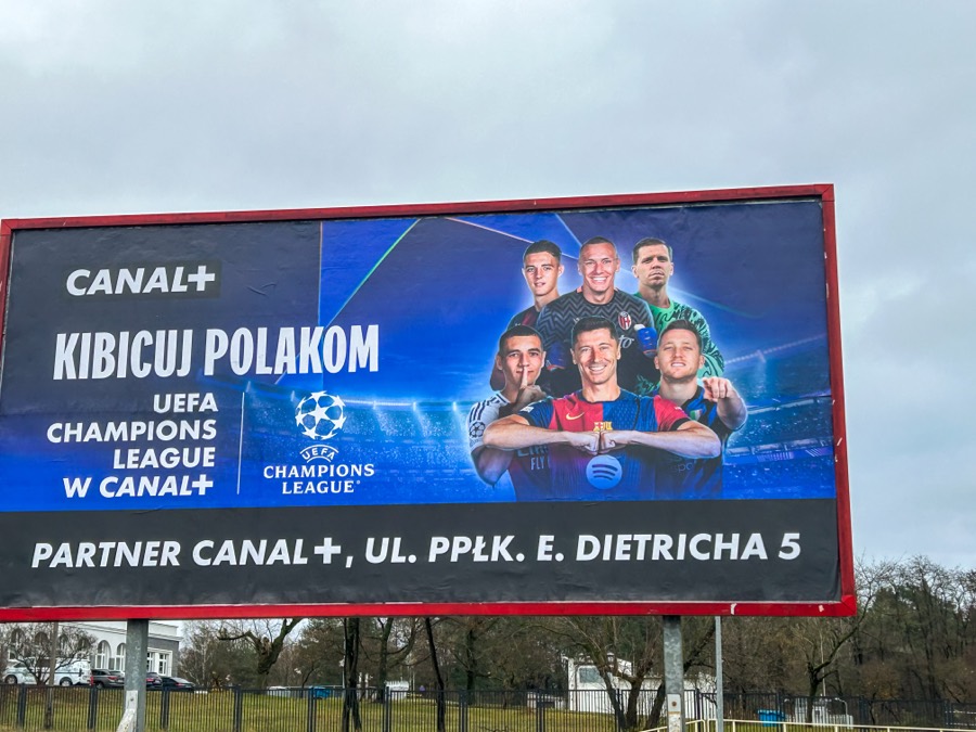 Billboard kampanii sportowej CANAL+
